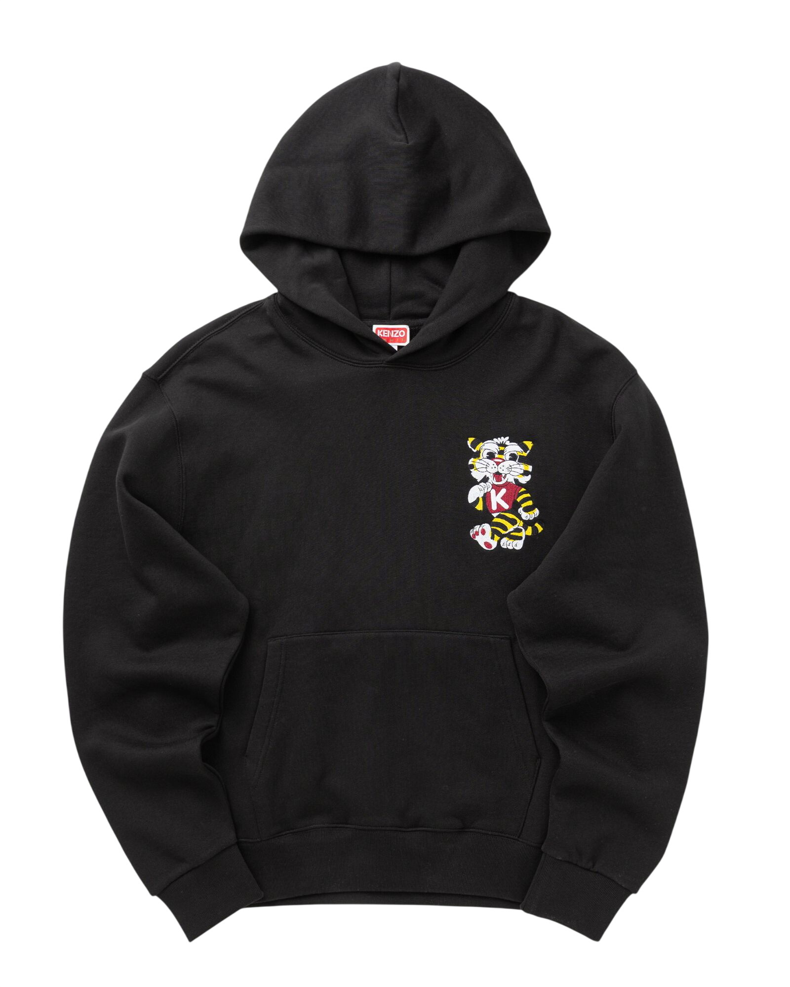 KENZO - Pop Logo-Embroidered Cotton-Jersey Zip-Up Hoodie - Black Kenzo