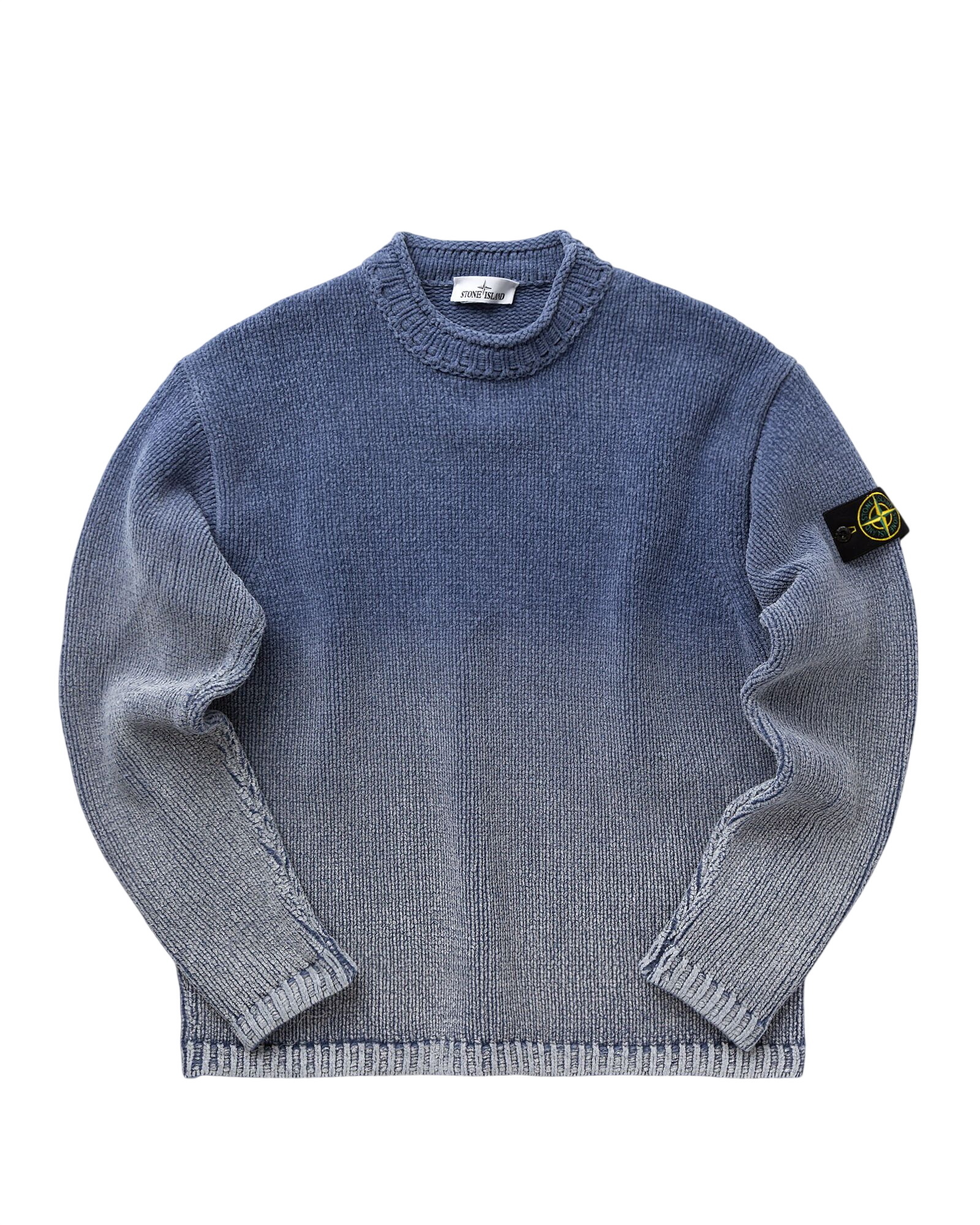 Stone Island Knitwear Pure Wool With 'dust' Treatment Grey