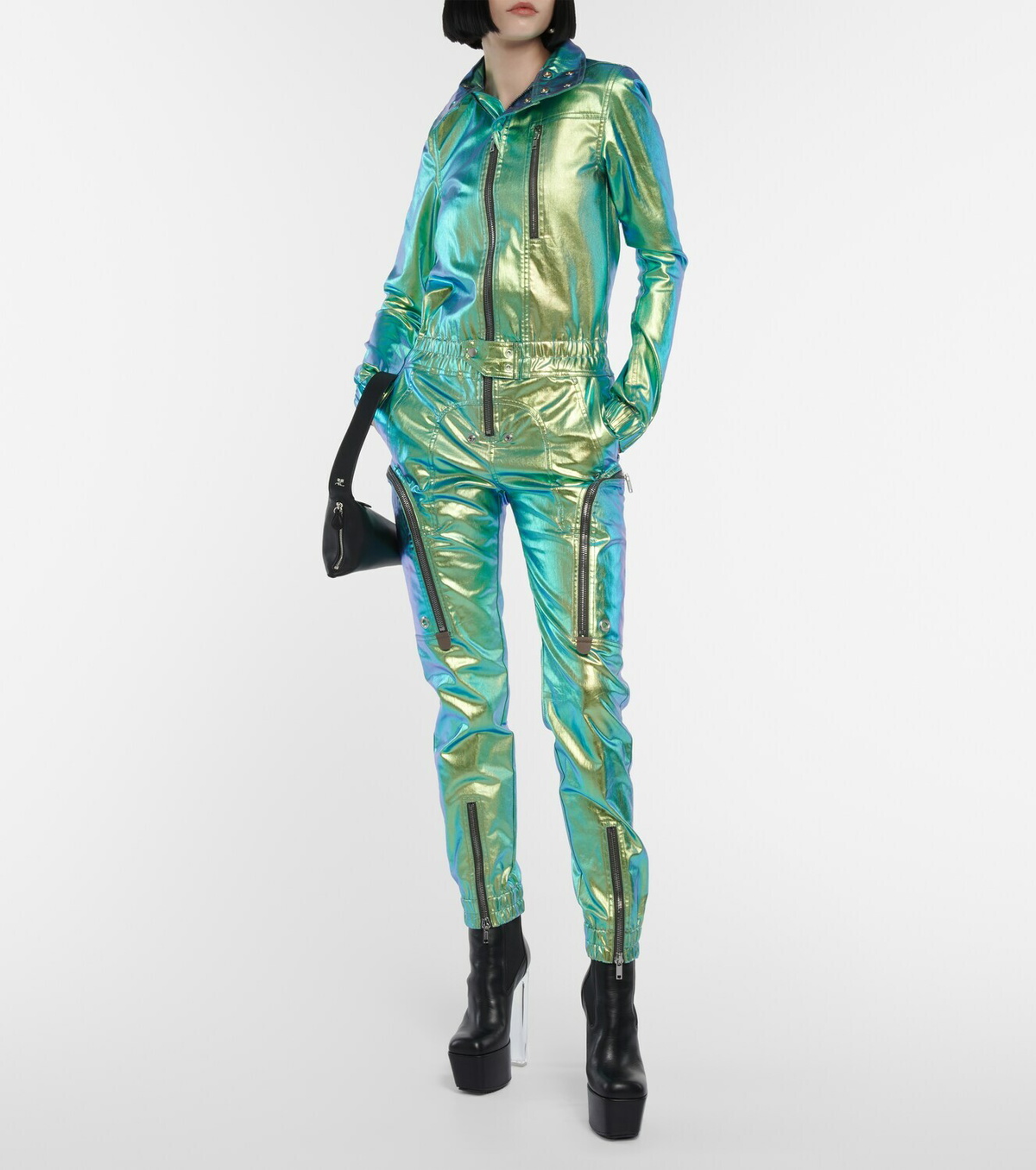 Rick Owens - Iridescent slim-leg jumpsuit Rick Owens