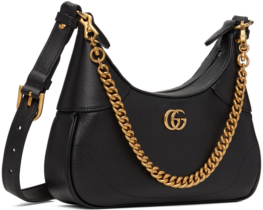Gucci Black Small Double G Aphrodite Shoulder Bag Gucci