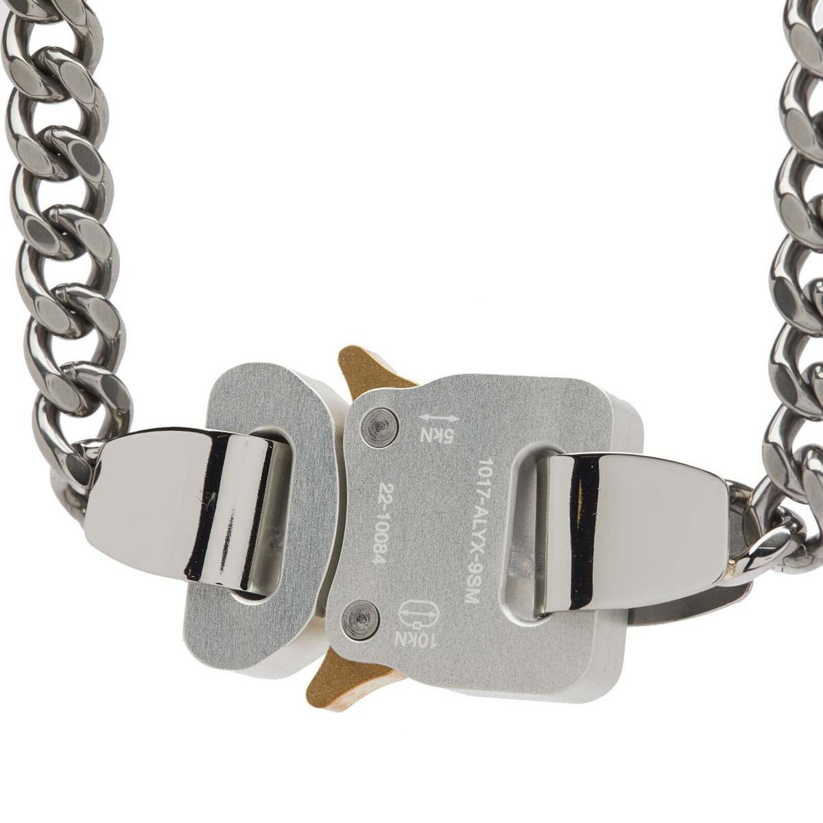 1017 ALYX 9SM Men's Metal Buckle Necklace in Silver 1017 ALYX 9SM