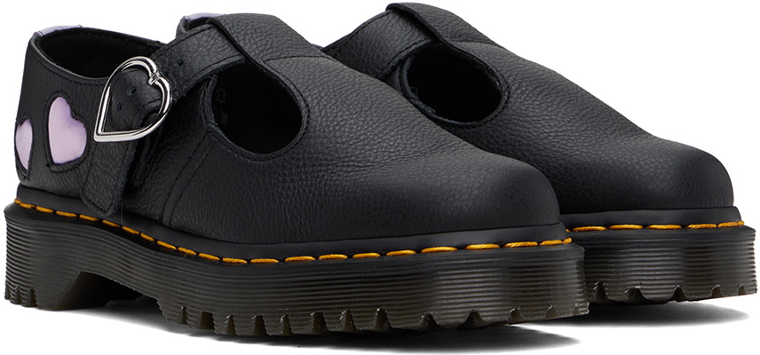 Dr. Martens Black Polley Heart Mary Jane Monkstraps Dr. Martens