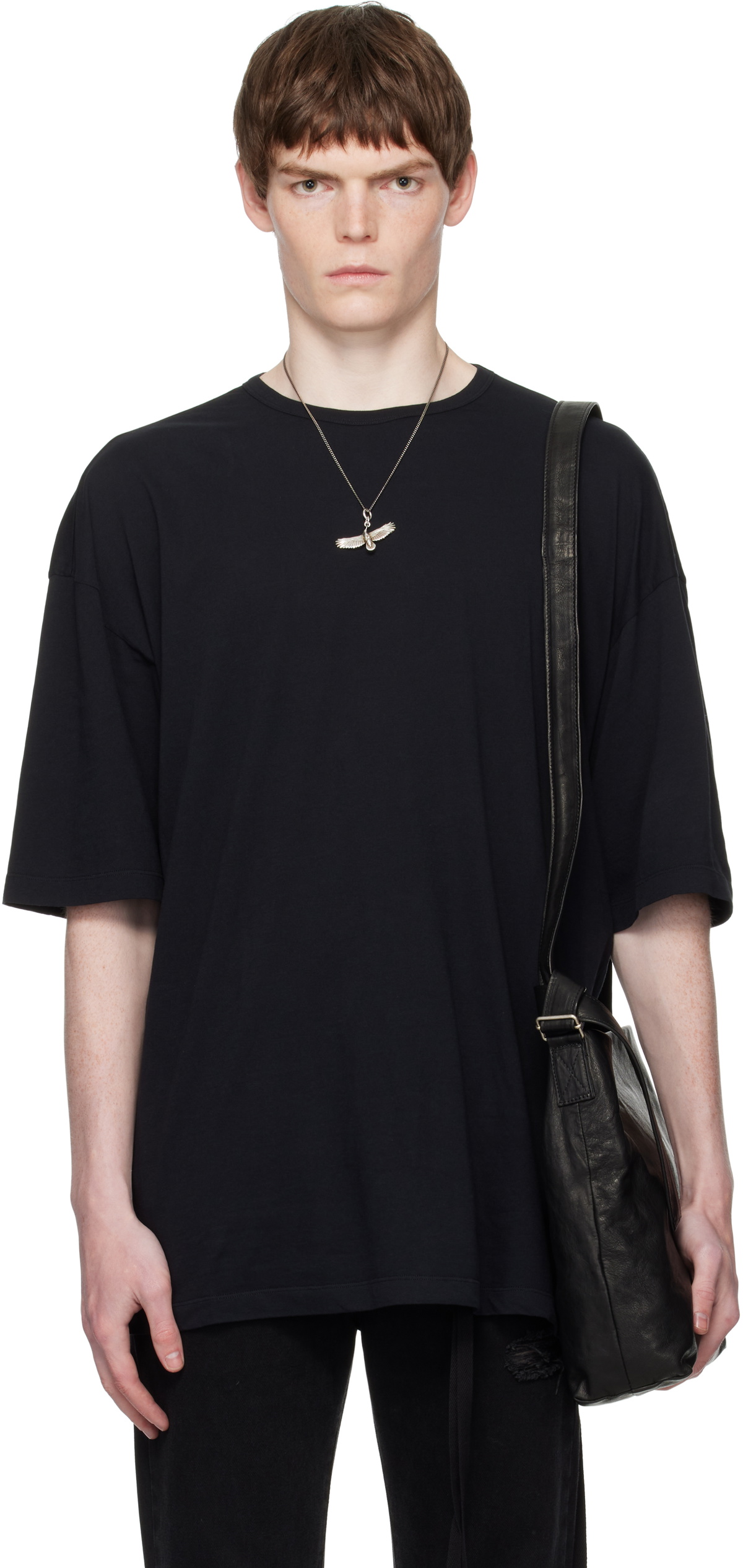 Ann Demeulemeester Black Greg Long Sleeve T-Shirt Ann Demeulemeester