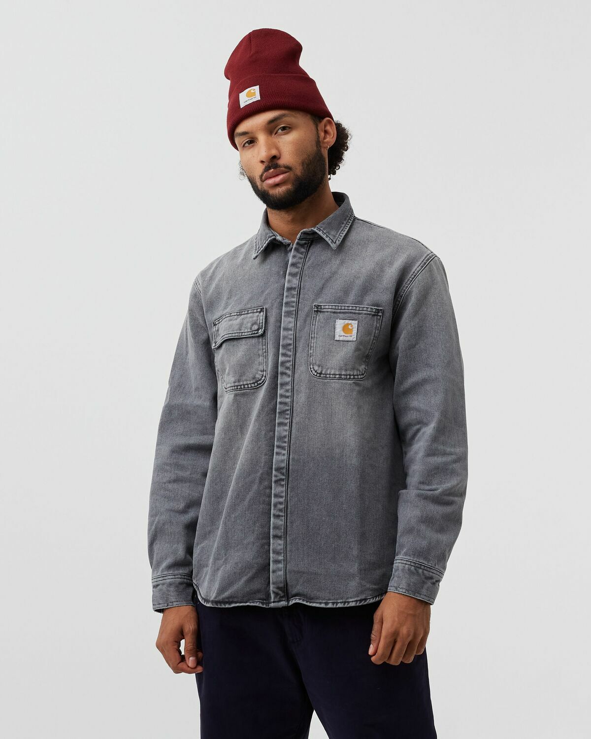 Carhartt Wip Salinac Shirt Jacket Black Overshirts Carhartt WIP