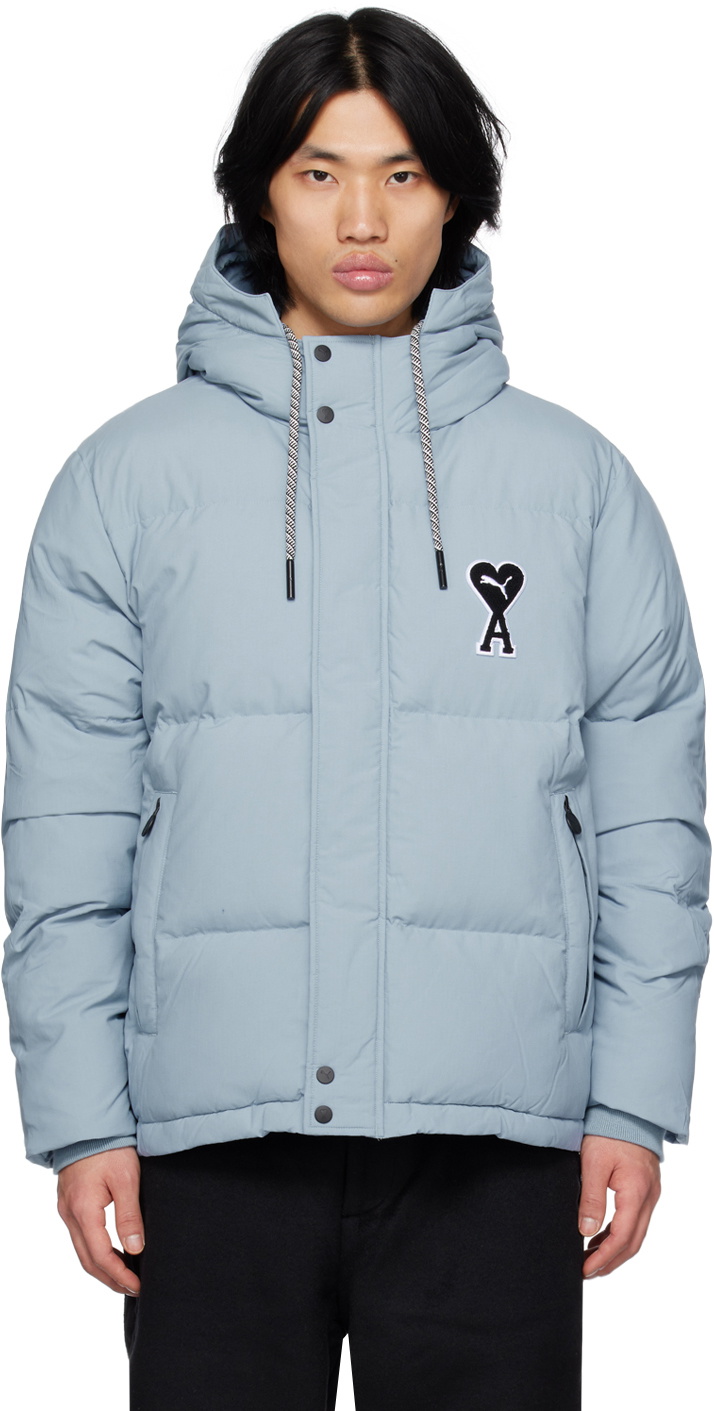 AMI Paris Blue Puma Edition Puffer Jacket AMI