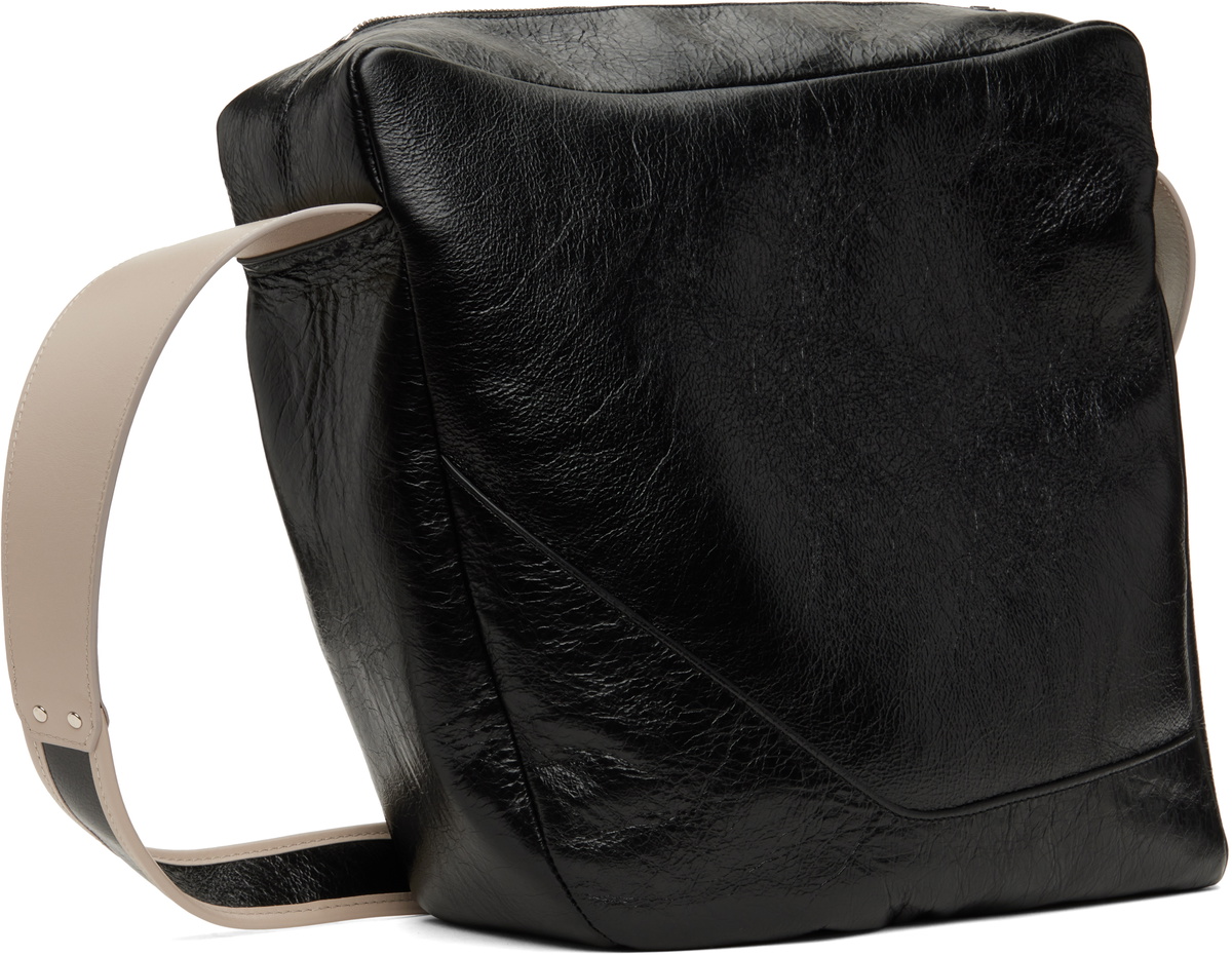 Kiko Kostadinov Black & Beige Deultum Leather Bag Kiko Kostadinov
