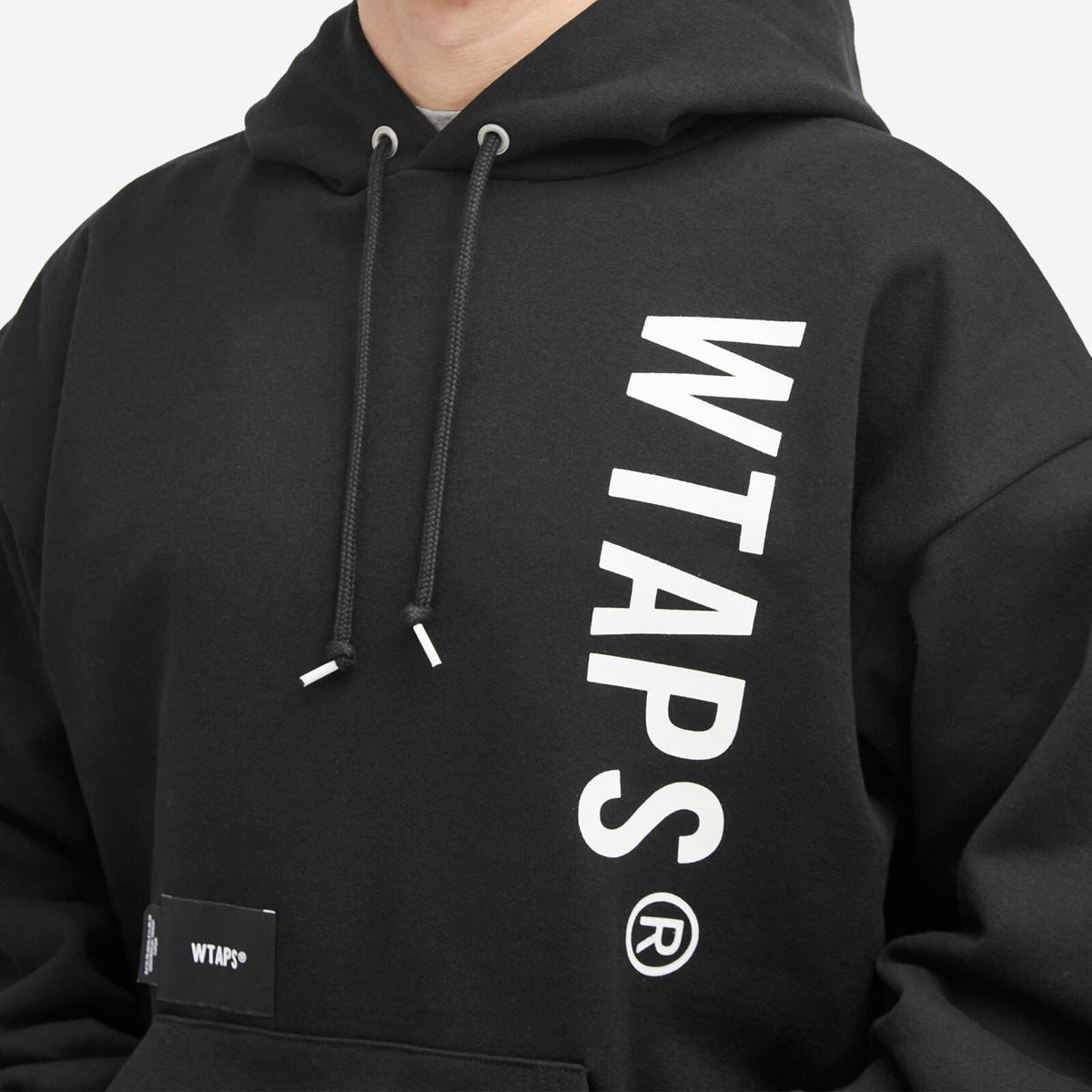 WTAPS Men's Sign Sneak Hoodie in Black WTAPS
