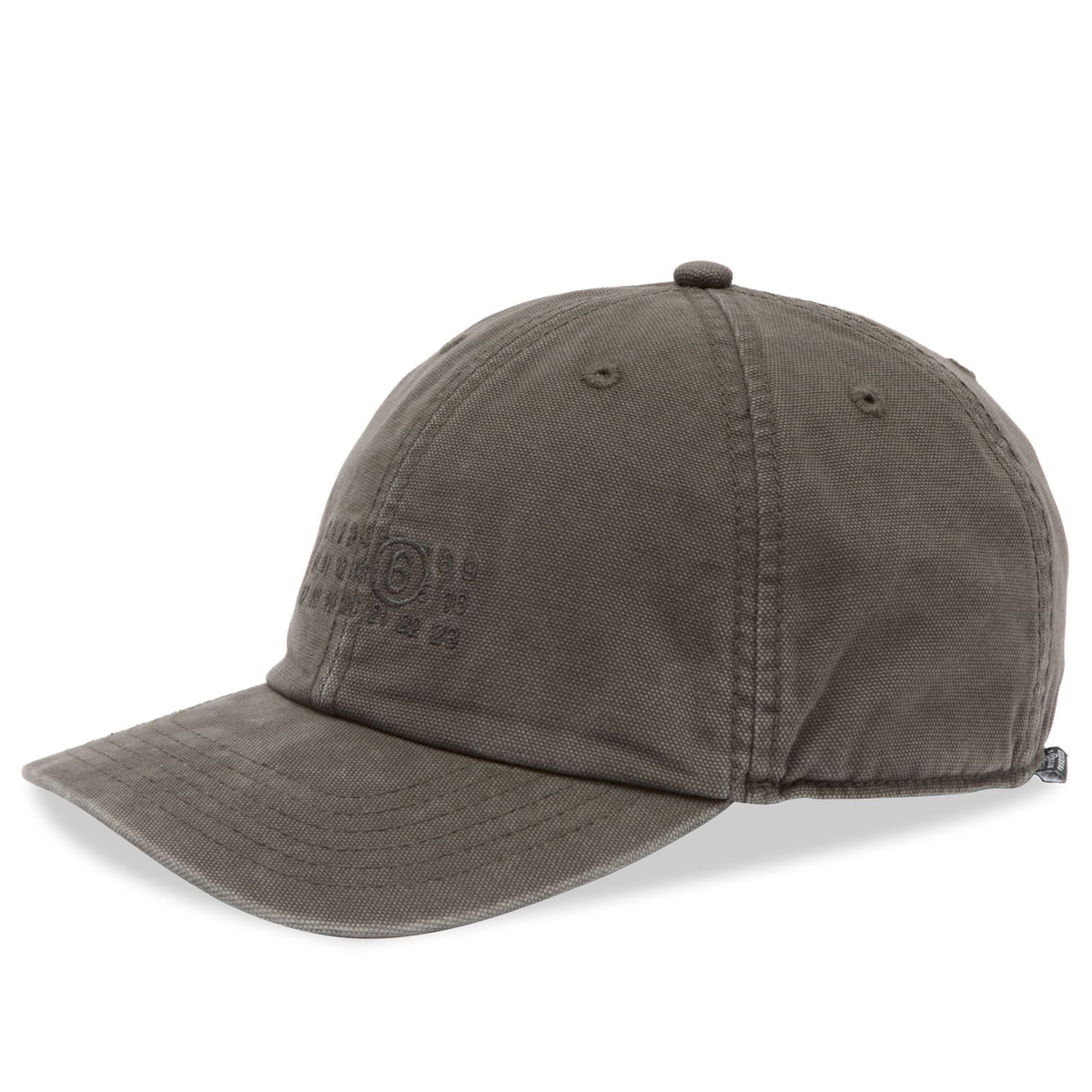 MM6 Maison Margiela Men's Number Logo Cap in Khaki MM6 Maison Margiela