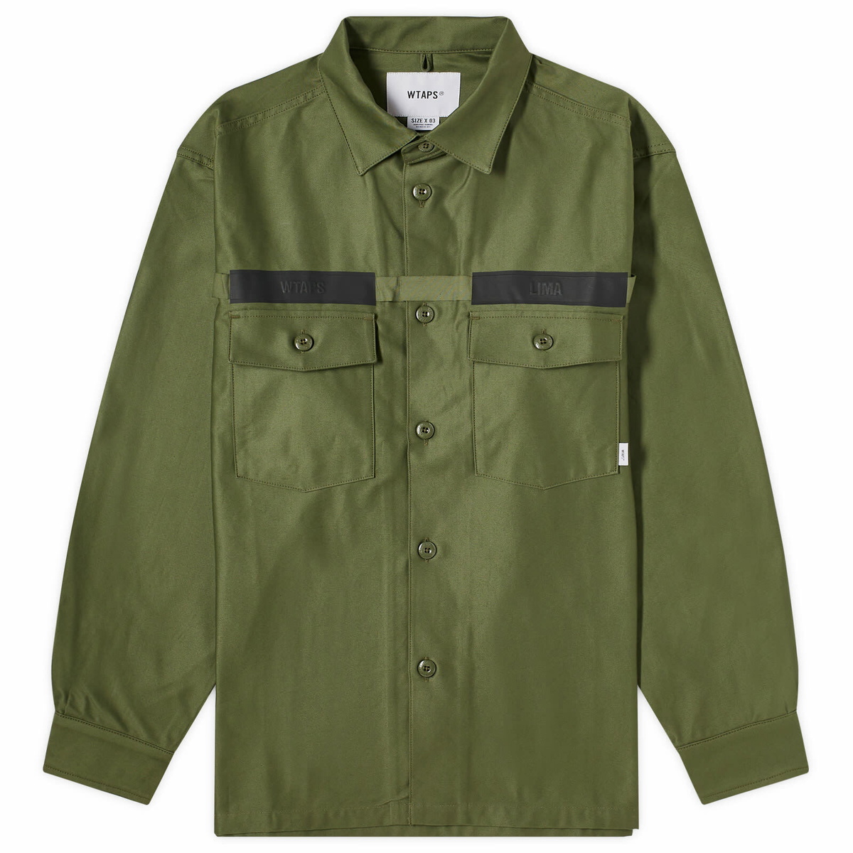 WTAPS Men's 02 Shirt Jacket in Olive Drab WTAPS