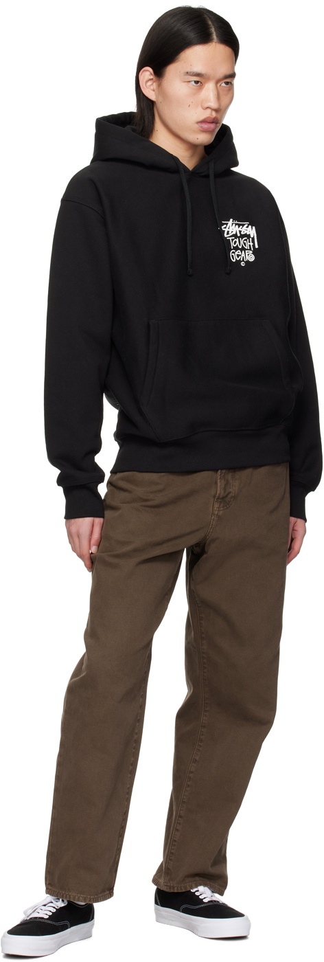 Stüssy Black 'Tough Gear' Hoodie Stussy