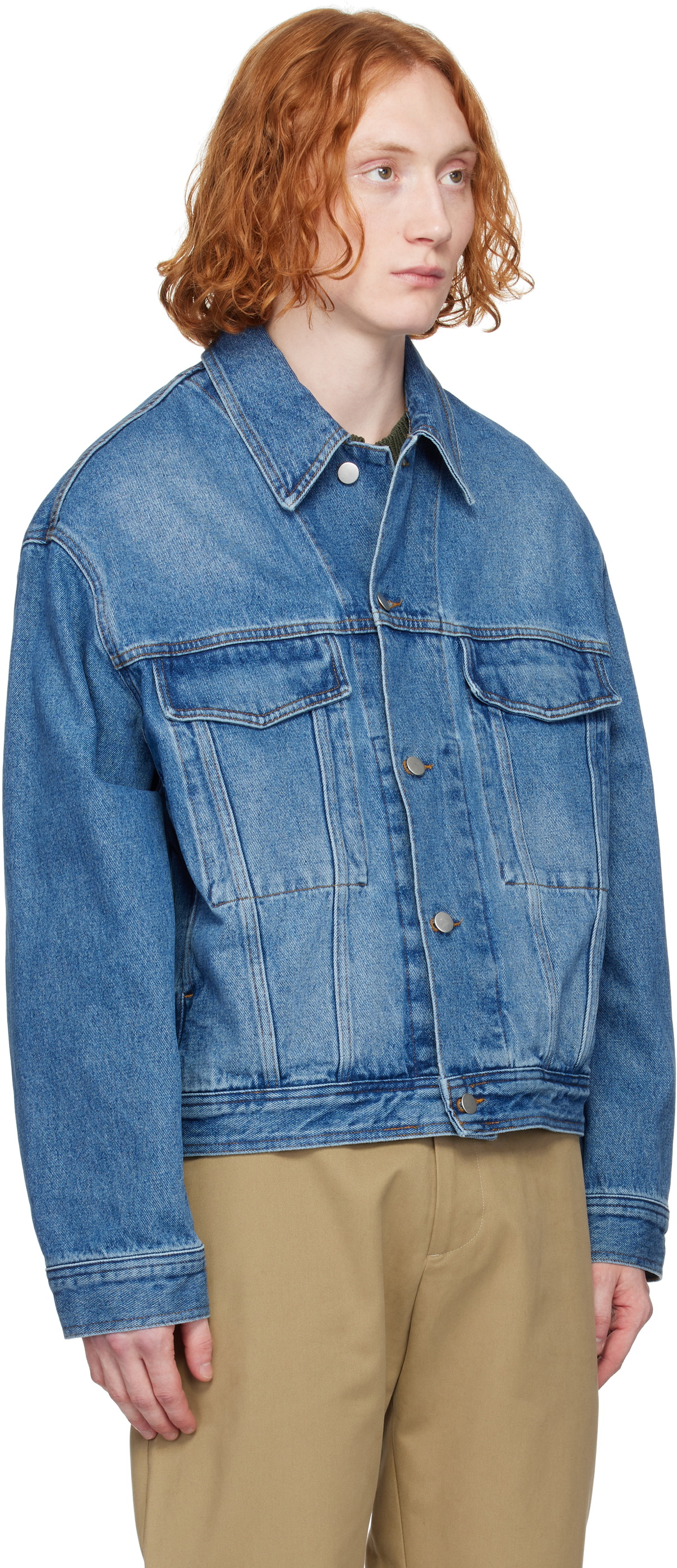 Studio Nicholson Blue Stein Denim Jacket Studio Nicholson