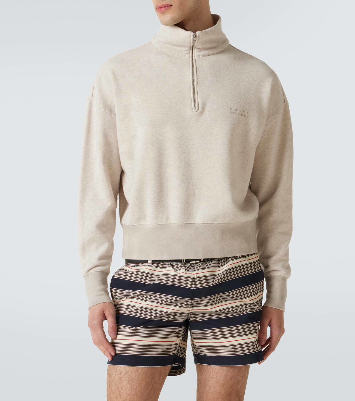 Prada Cotton half-zip sweatshirt Prada