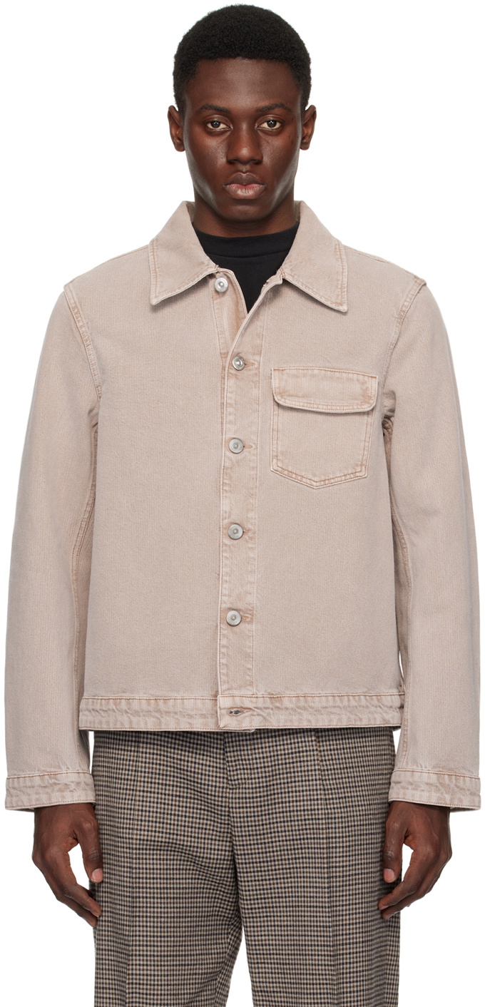 OUR LEGACY Taupe Rebirth Denim Jacket Our Legacy