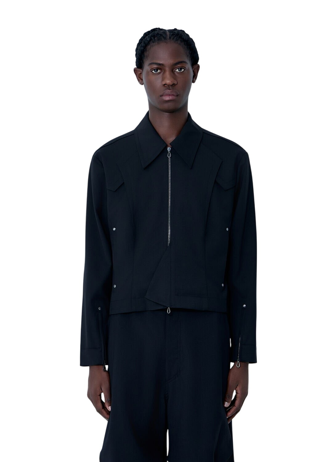 Kiko Kostadinov Black Tonkin Contrast Jacket Kiko Kostadinov