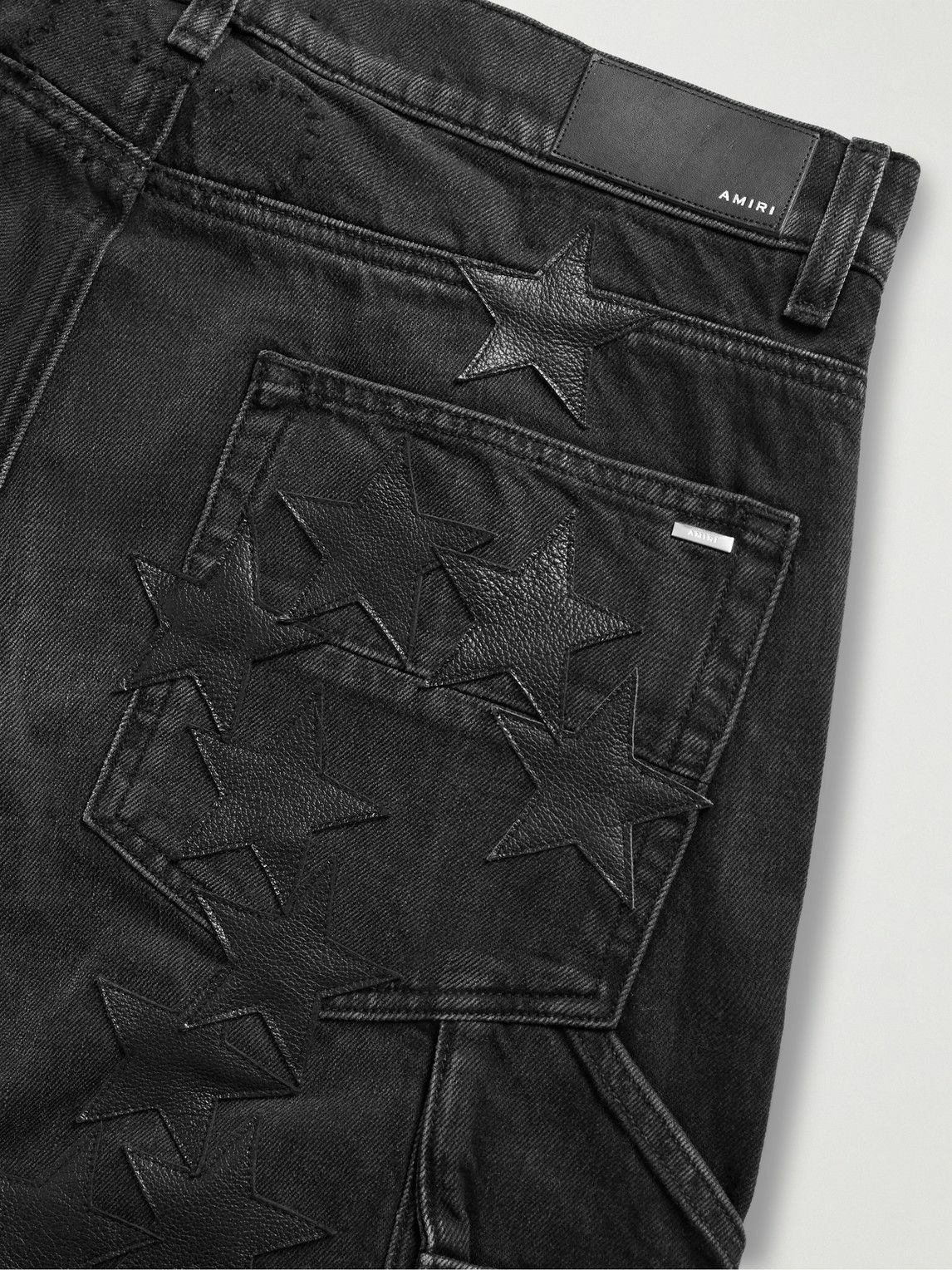 AMIRI - Chemist Carpenter Straight-Leg Leather-Appliquéd Jeans