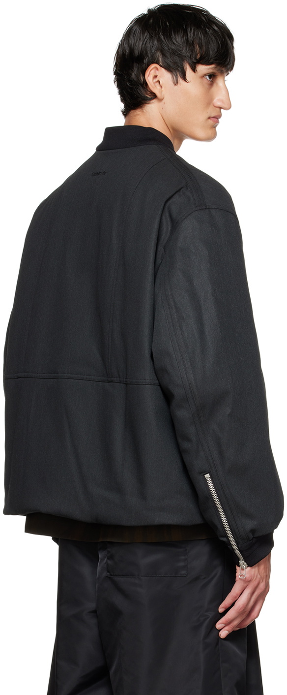 OAMC Black Vega Insulated Bomber Jacket OAMC