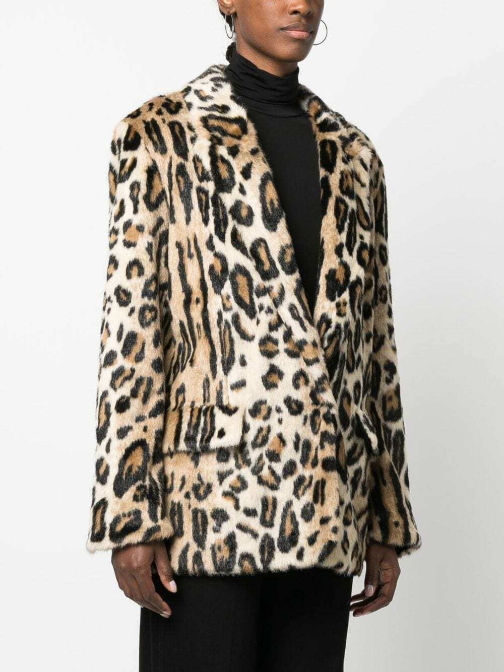 FORTE FORTE - Animalier Eco Fur Single-breasted Jacket Forte Forte