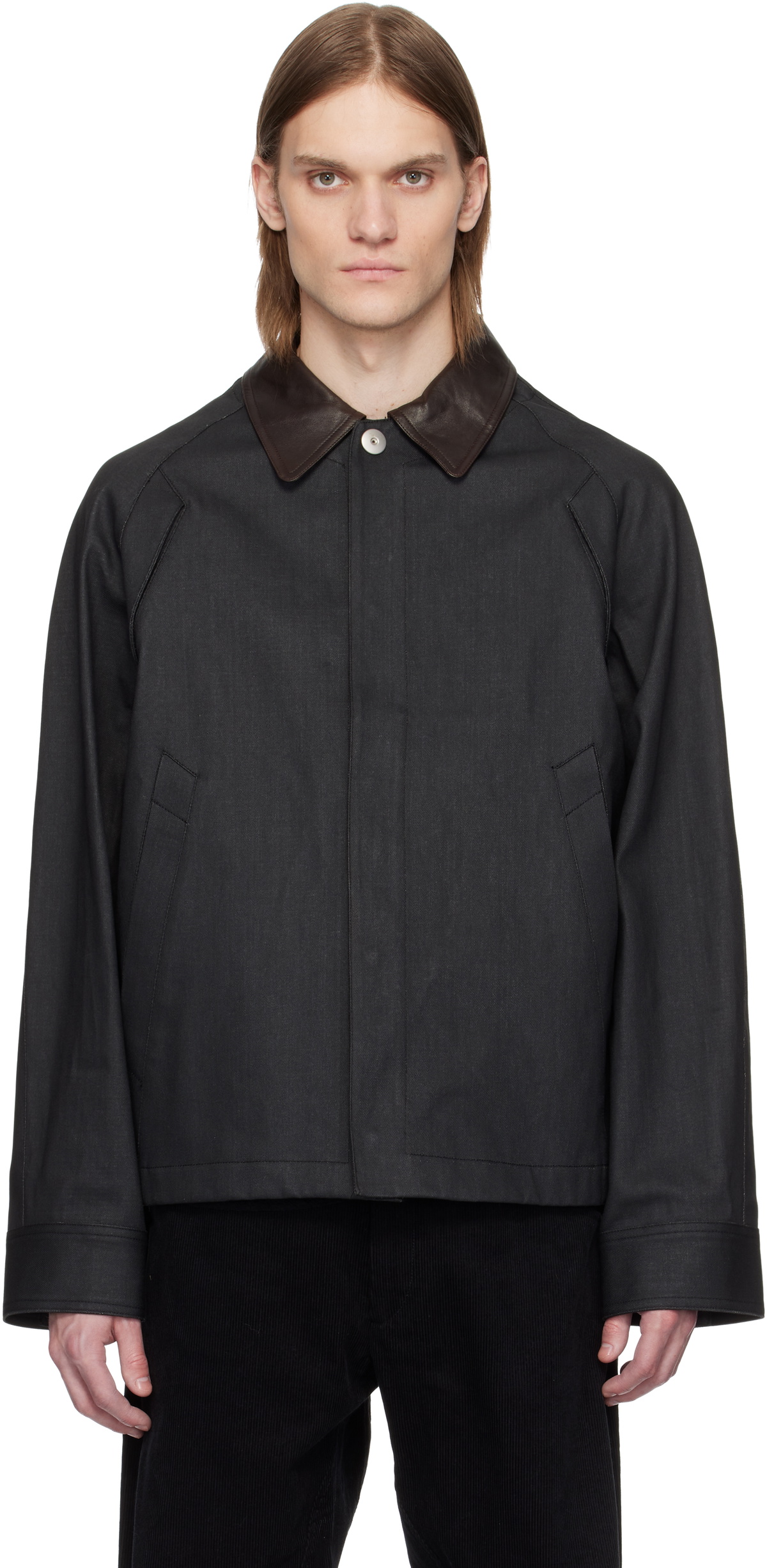 Omar Afridi Brown Steel Jacket Omar Afridi
