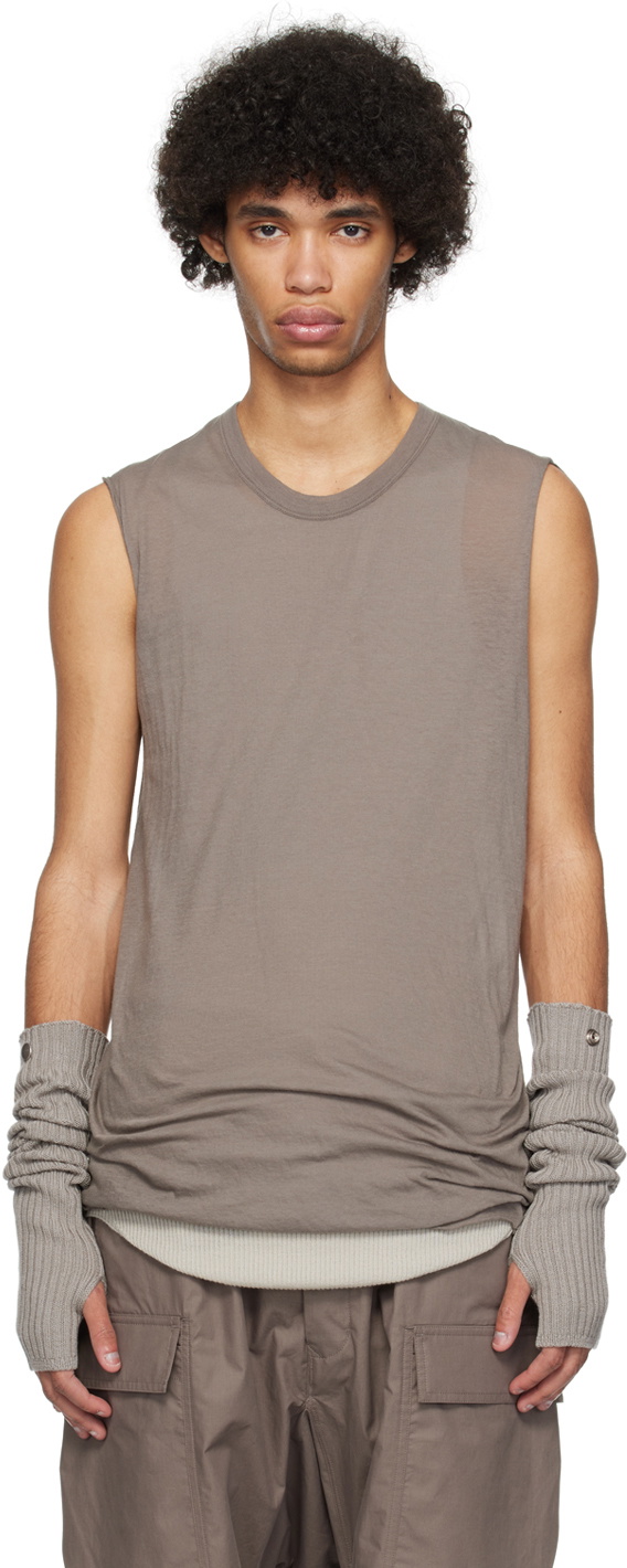 Rick Owens Gray Basic Tank Top Rick Owens