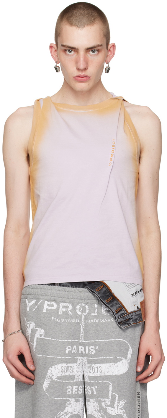 Y/Project Black invisible Strap Tank Top Y/Project