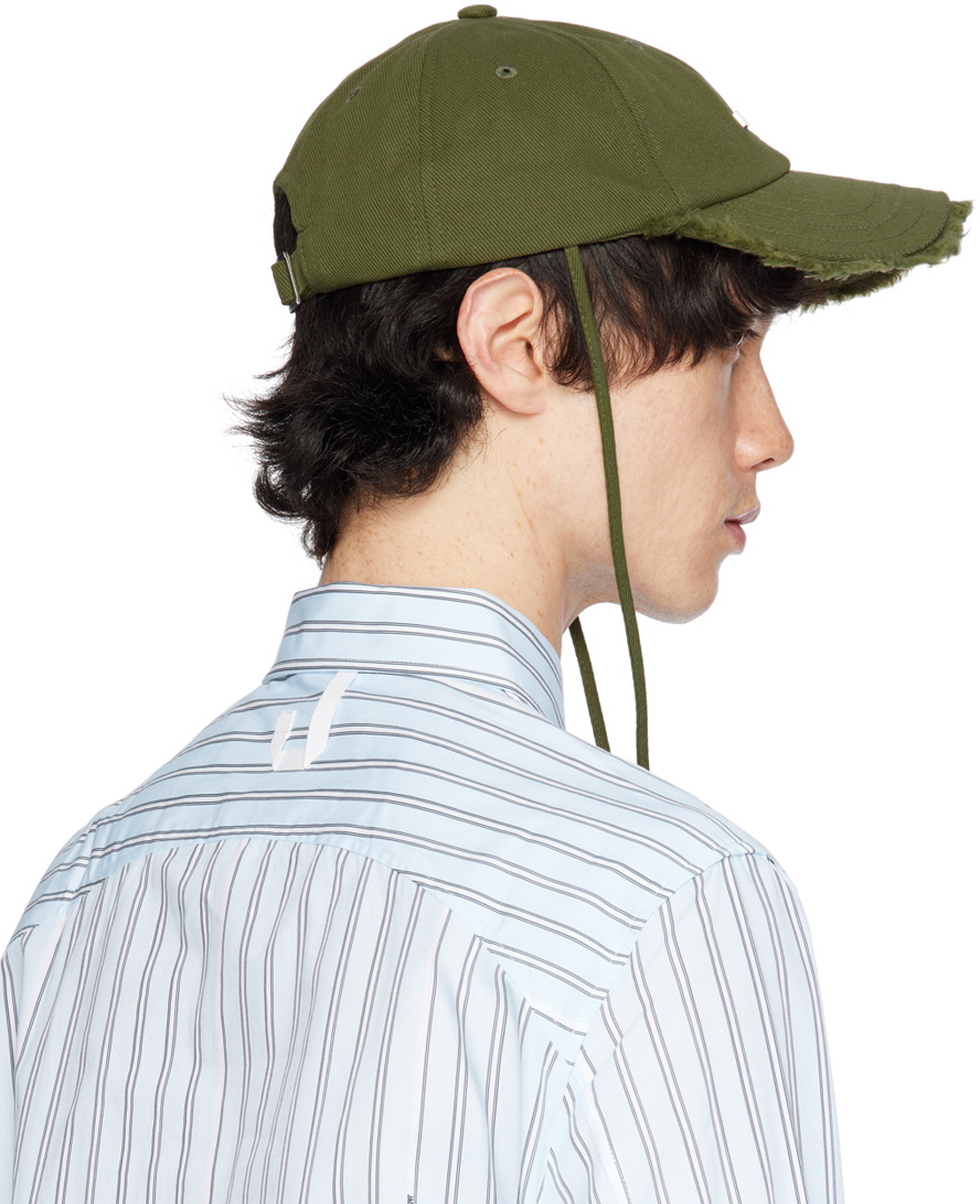 Jacquemus Khaki Le Raphia 'La casquette Artichaut' Cap Jacquemus
