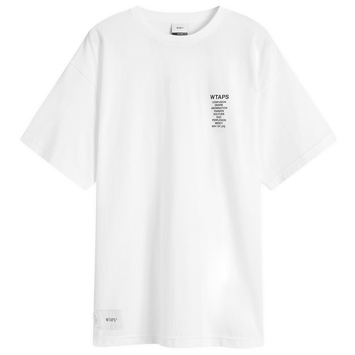 WTAPS Men's Ingredients Spec T-Shirt in White WTAPS