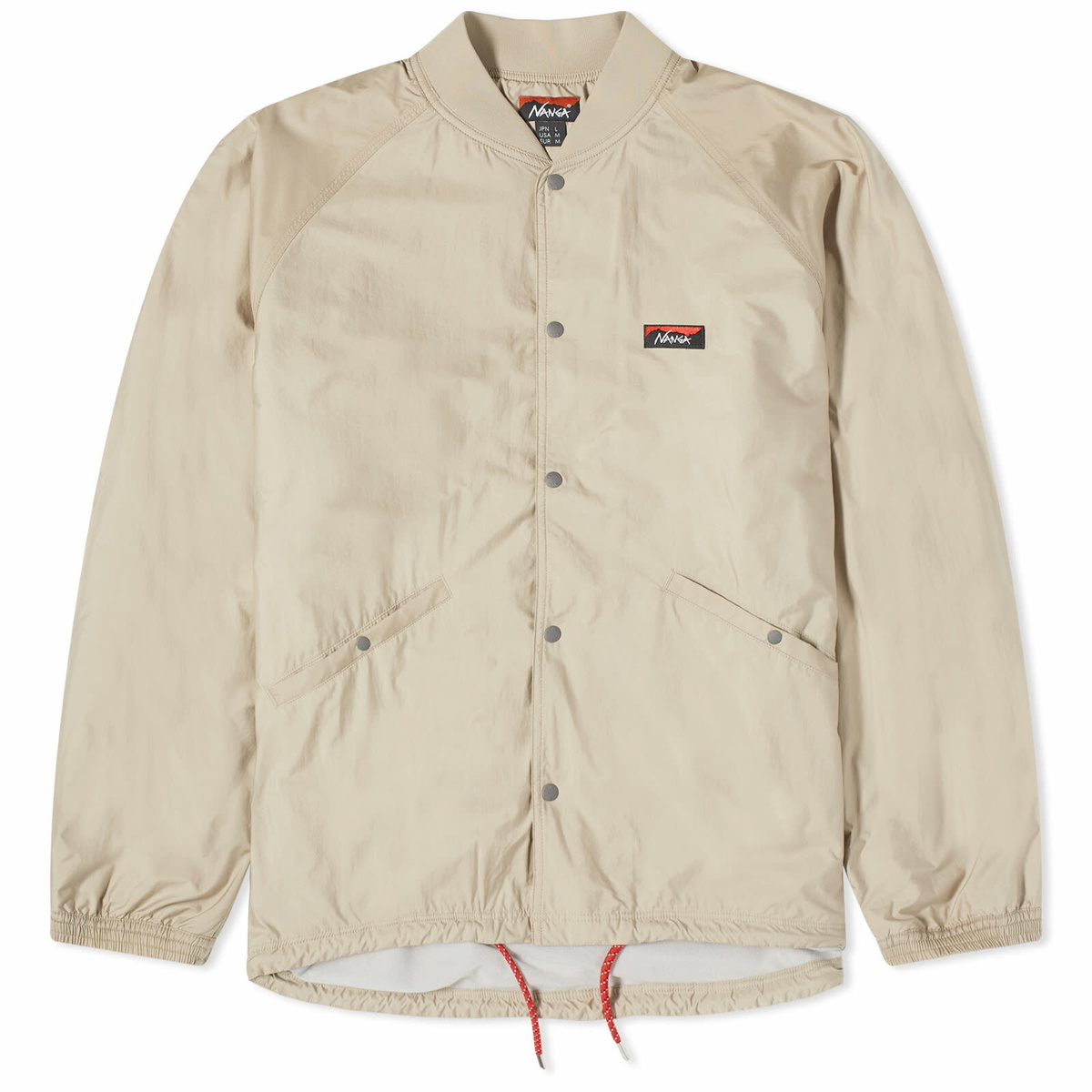 Nanga Men's Rib Collar Coach Jacket in Mocha Nanga