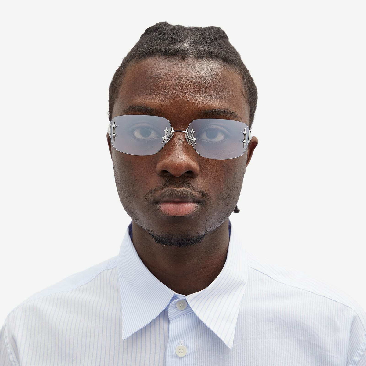 Gentle Monster TTL Sunglasses in Silver Gentle Monster