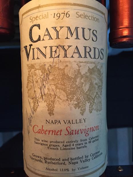 1981 Caymus Cabernet Sauvignon Special Selection - CellarTracker