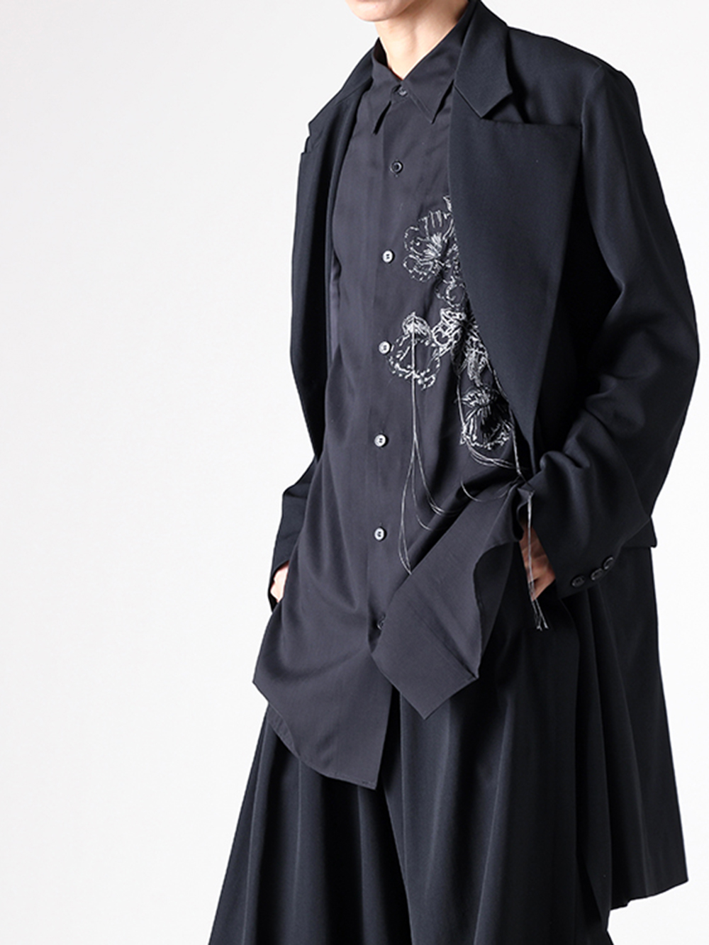 Ground Y 25-26AW アシンメトリージャケット バルーンパンツスタイル