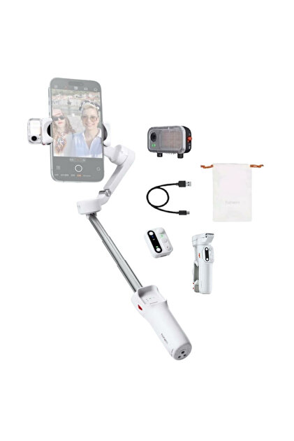 Hohem İsteady V3 Yapay Zeka Takip Sensörlü Beyaz Telefon Gimbal