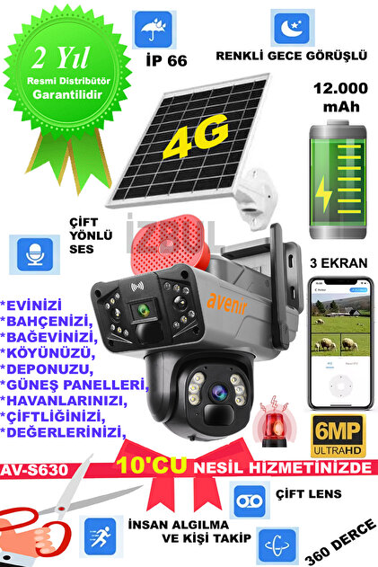 Avenir 256 Gb Sd Destekliyor 10' Cu Nesil Ve Yapay Zeka,4g Güneş