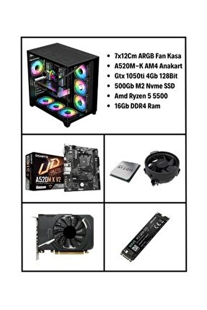 RAMTECH BİLGİSAYAR A520 Anakart | Ryzen 7 5700x İşlemci | 16Gb