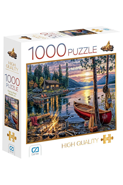 CA Games Kamp Ateşi 1000 Parça 2,2mm Kalınlık 48x68cm Profesyonel
