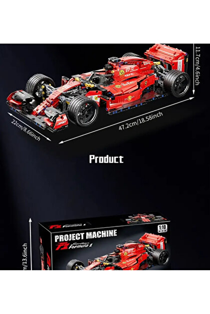 Innovate Store Formula F1 Araba 1200+ Parça Yapı Blokları Seti