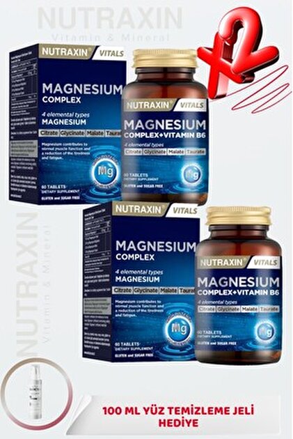 Nutraxin Magnezyum Complex ( Sitrat-Bisglisinat-Malat-Taurat