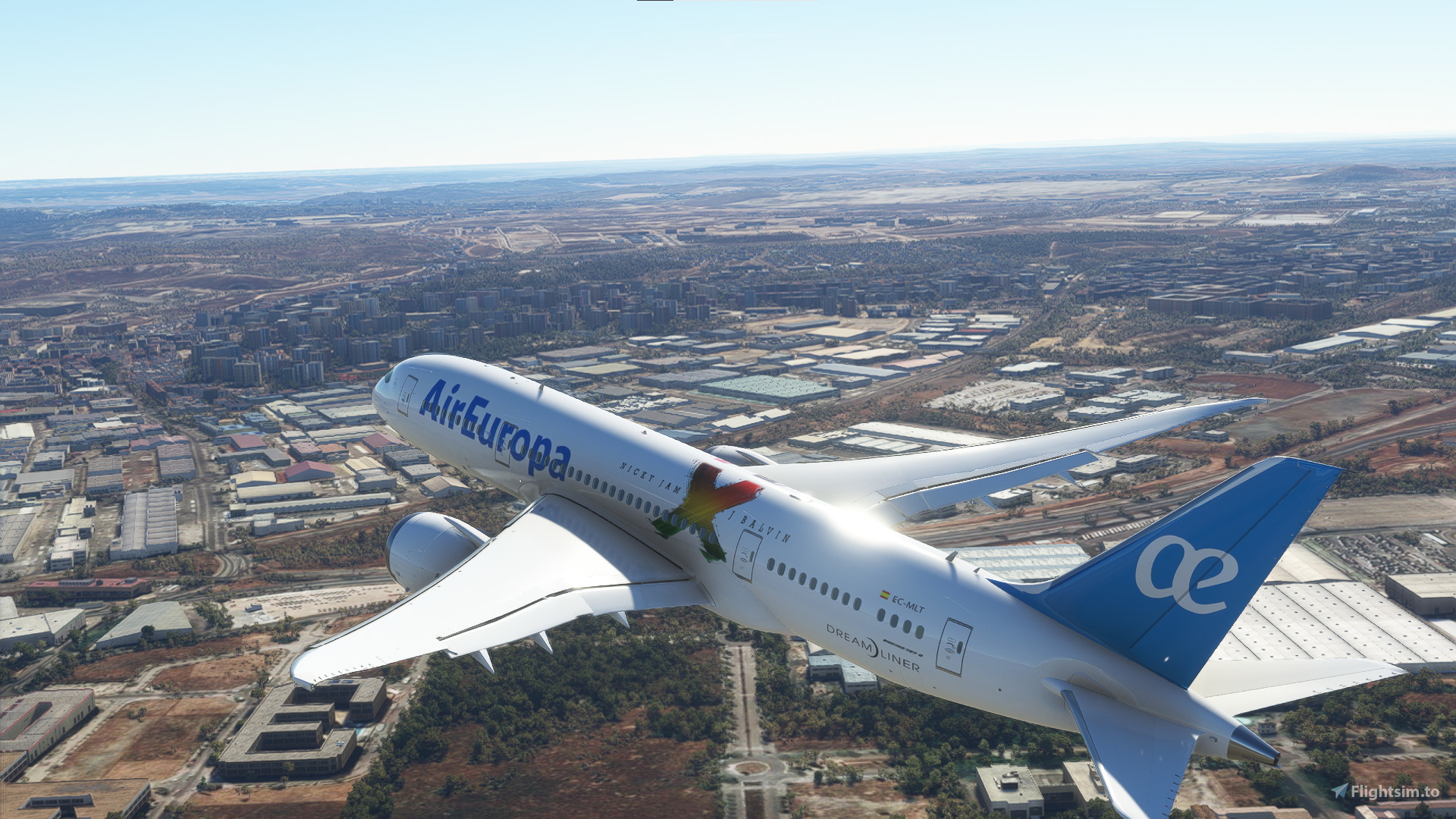 Kuro Boeing 787-8 Air Europa EC-MLT J balvin x nicky jam for