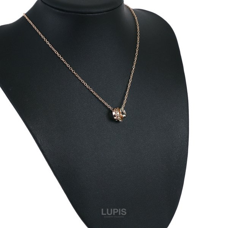 3連リングネックレス 【三連 リング[品番：LPSA0001544]｜LUPIS