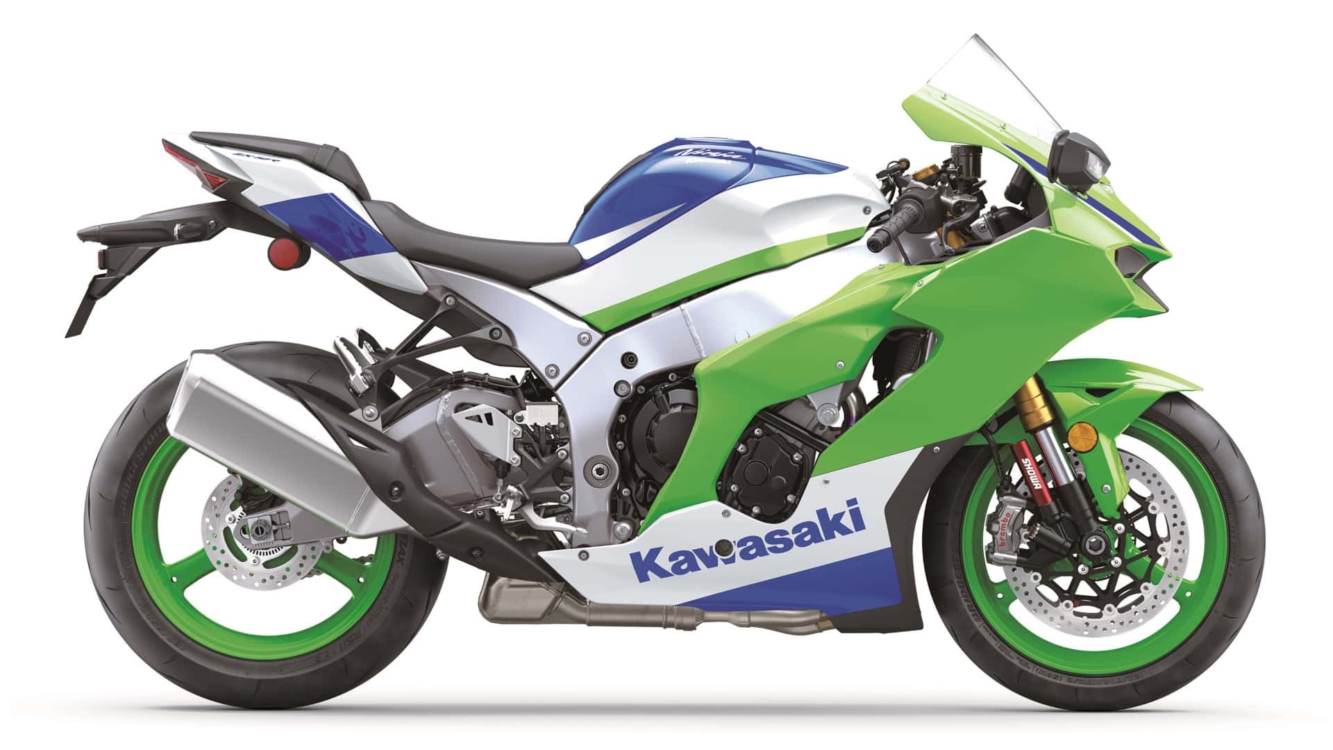 Kawasaki Ninja 40th Anniversary Paint Gives the 2024 Lineup '90s Flair