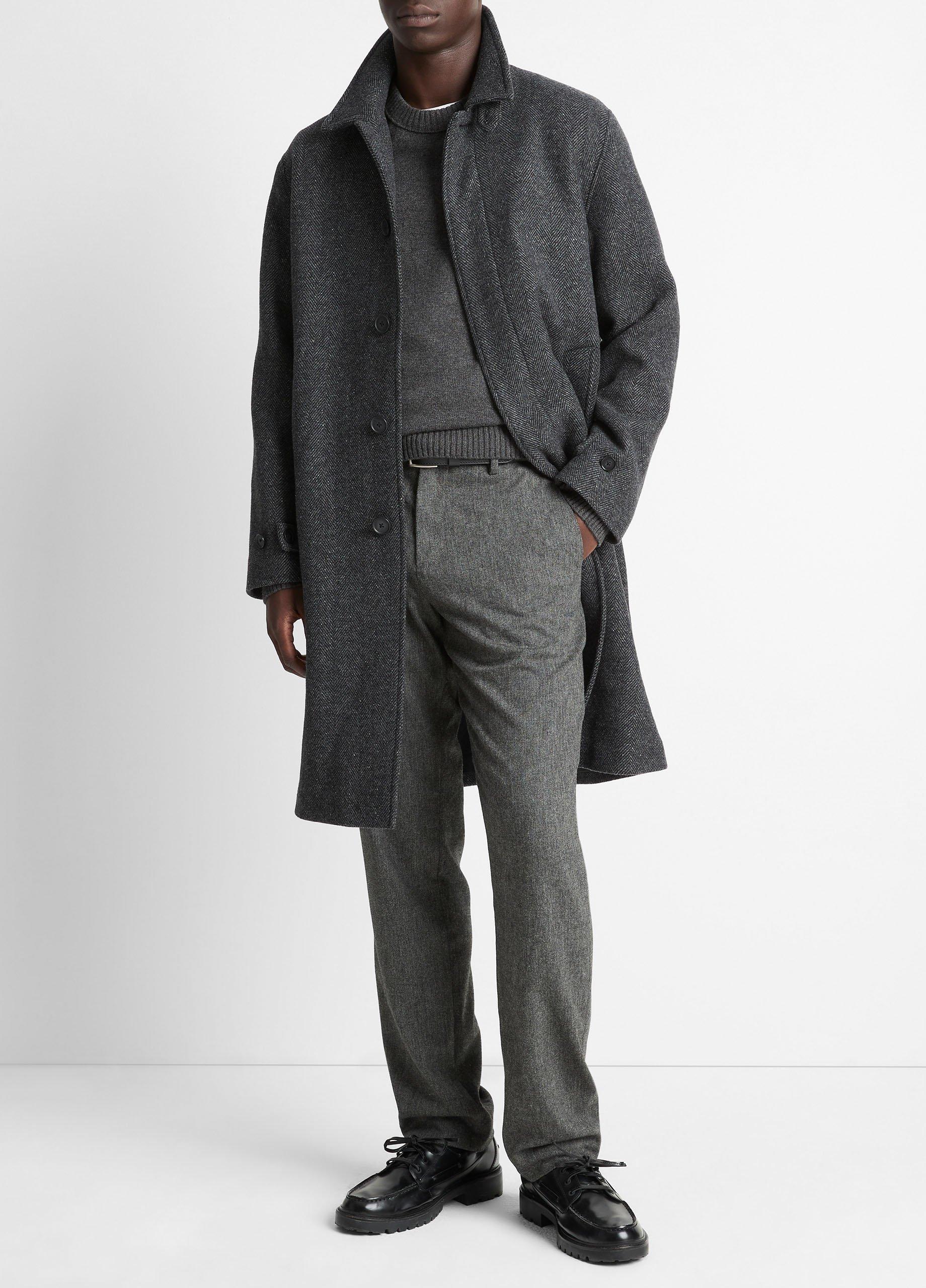 Italian Wool-Blend Balmacaan Coat in Coats | Vince