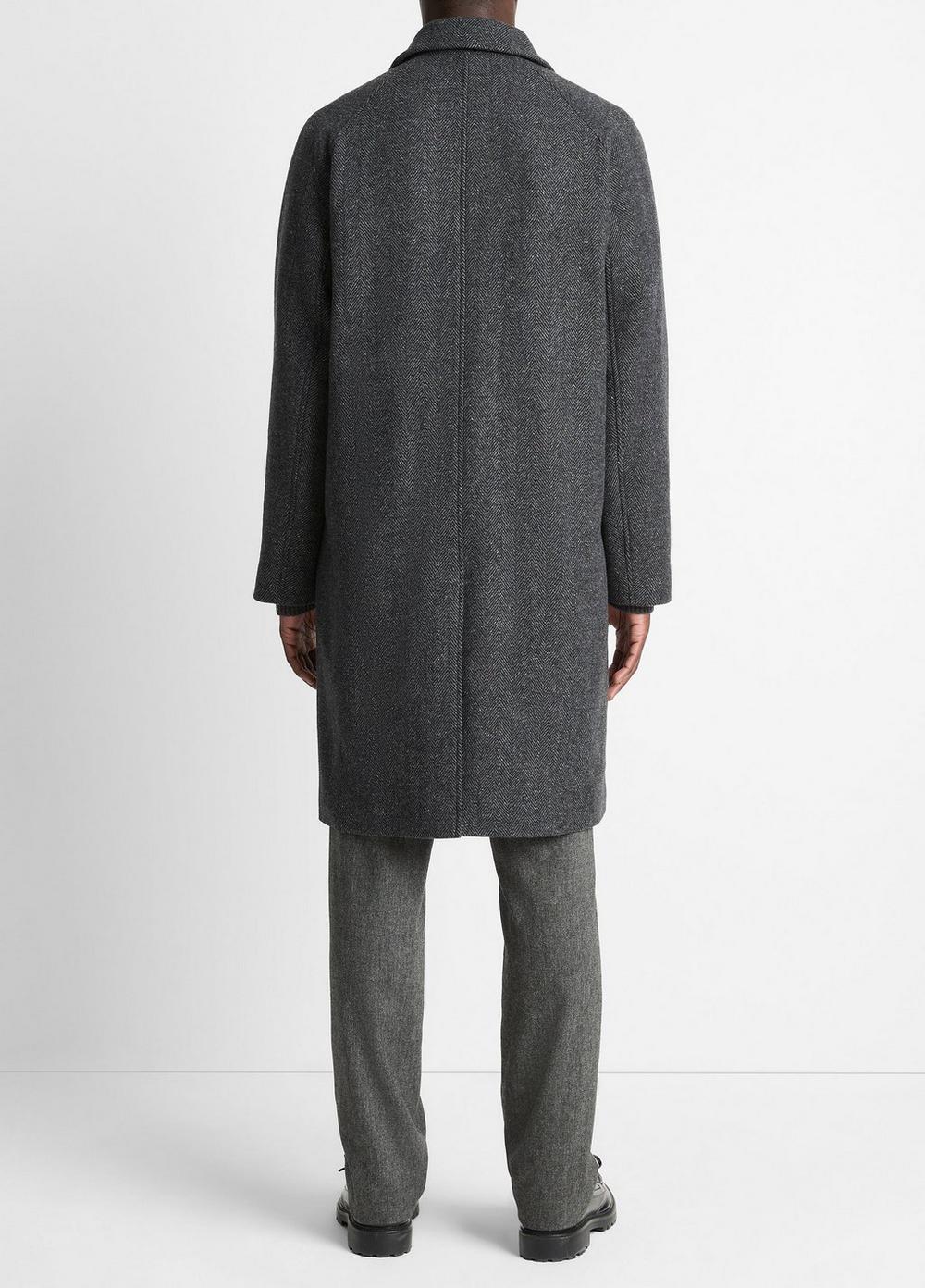 Italian Wool-Blend Balmacaan Coat in Coats | Vince