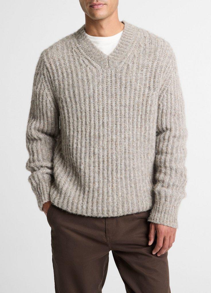 Softspun Alpaca & Wool-Blend V-Neck Sweater in Sweaters | Vince