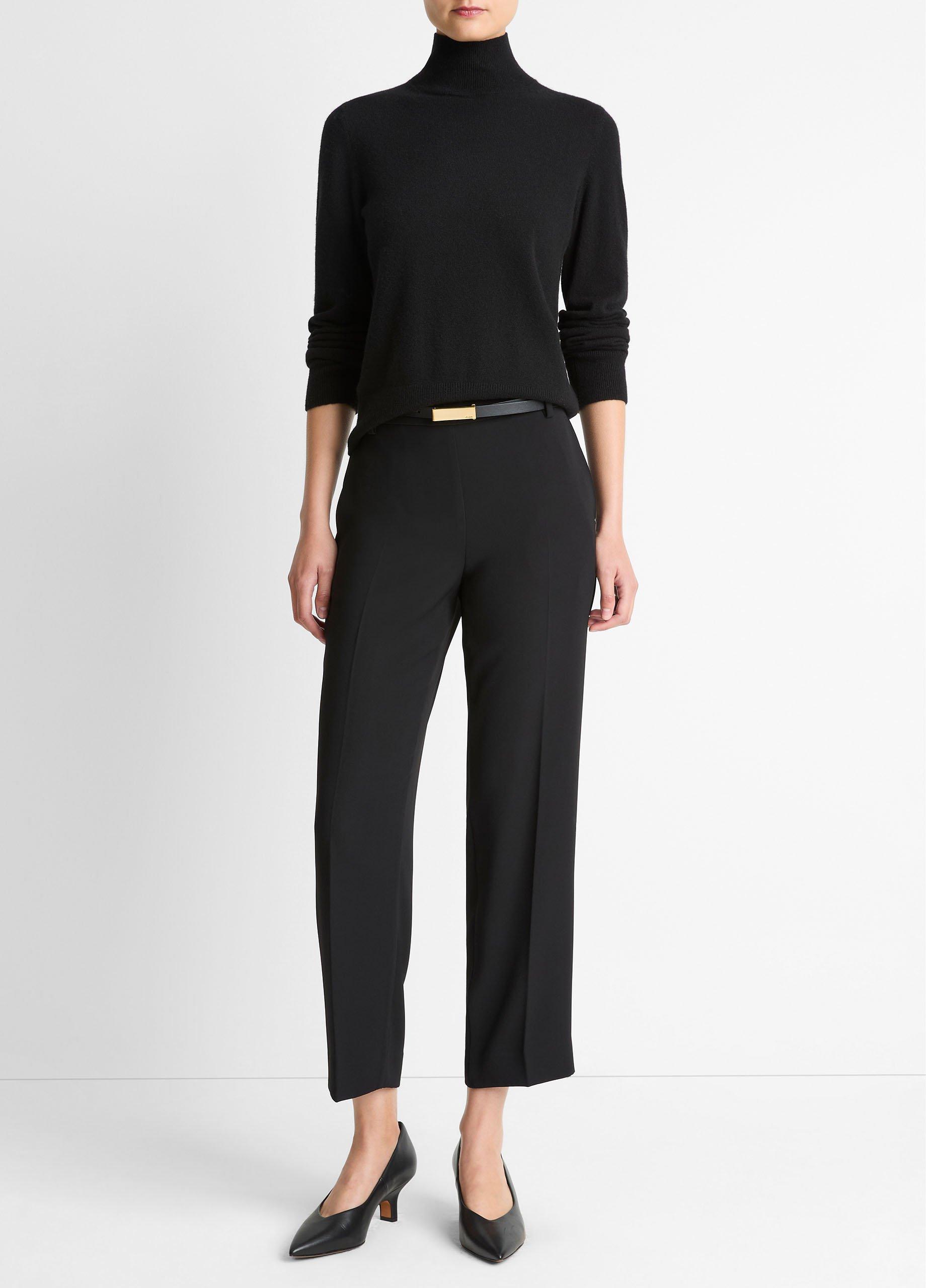 Crepe Tapered Pull-On Pant in Trousers | Vince