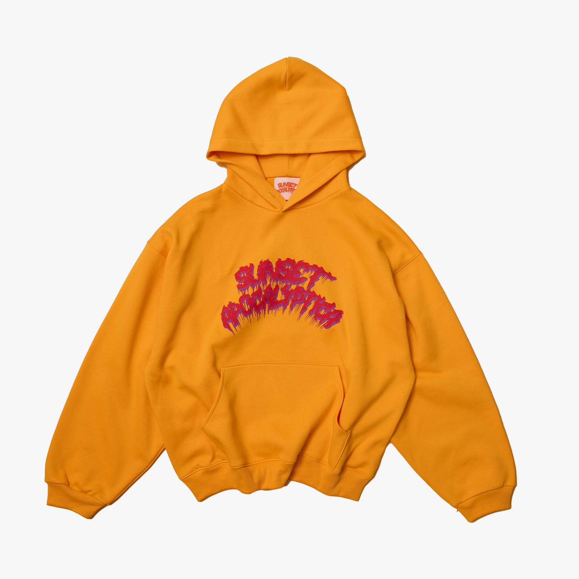 Sunset Apocalyptica Classic Logo Hooded Sweatshirt 'Mustard' - WUNDER