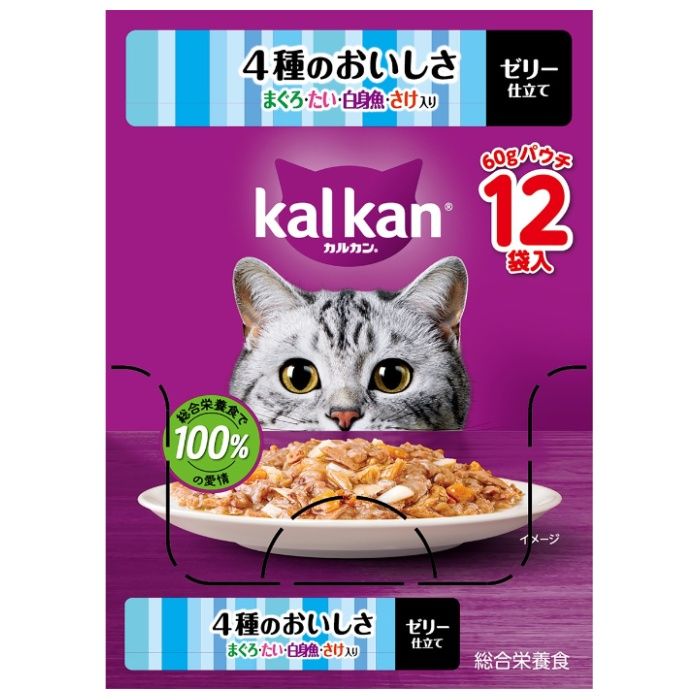 カルカンパウチ とりささみ まぐろ入り 60g×12個の通販｜猫用パウチ