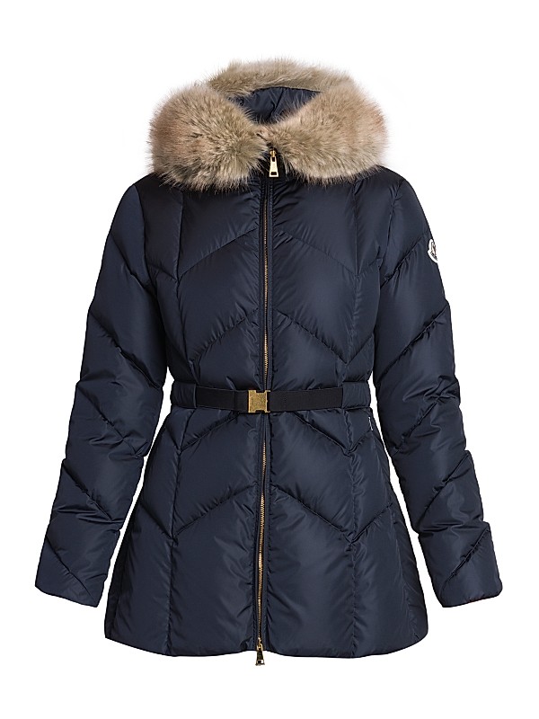 Moncler Genin Down Faux Fur-Trim Jacket | Saks Fifth Avenue
