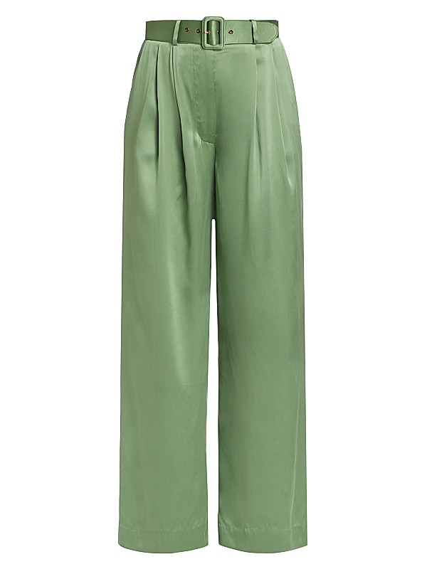 Zimmermann Tuck Wide-Leg Silk Pants | Saks Fifth Avenue