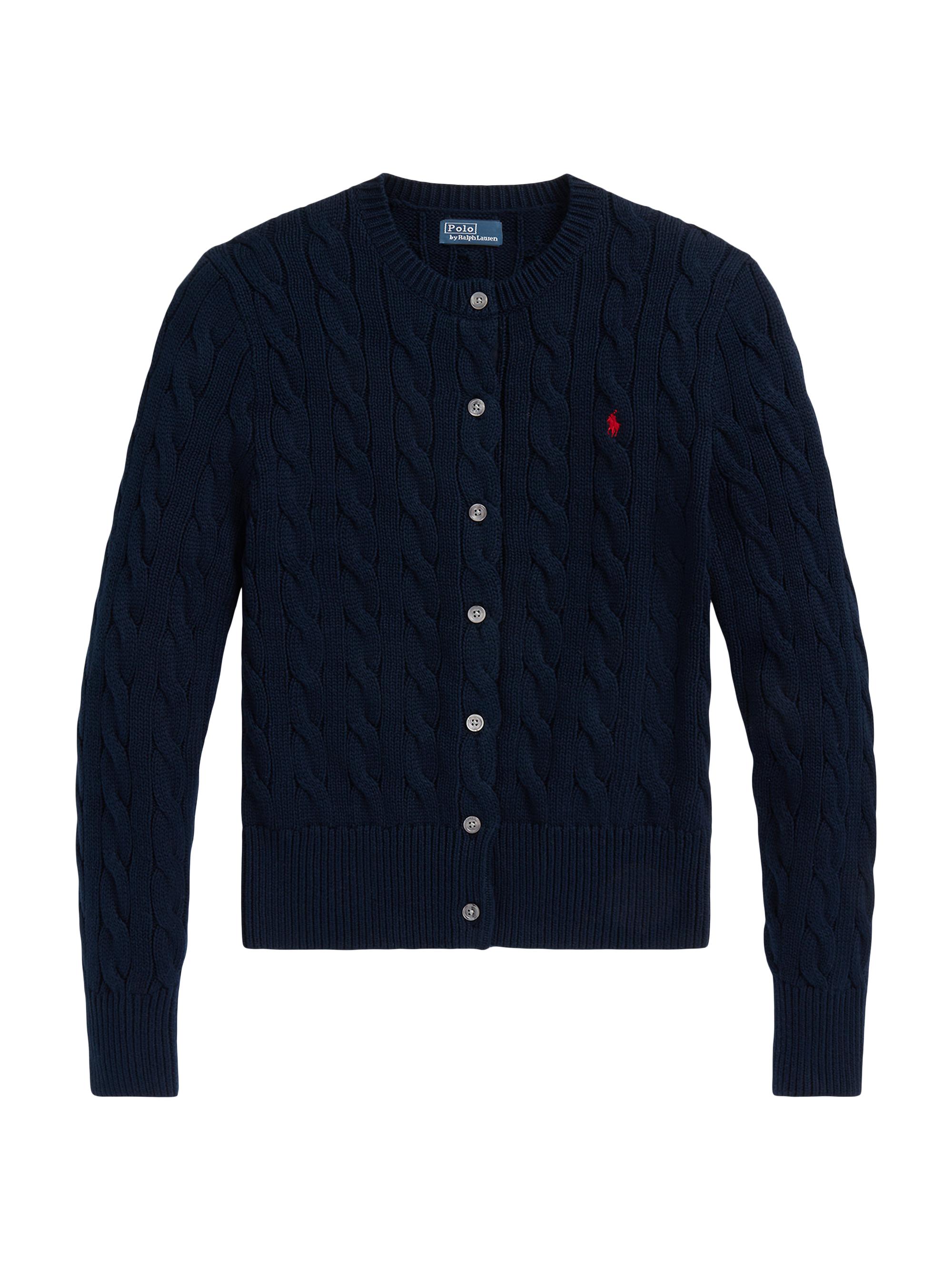 Polo Ralph Lauren Cable-Knit Wool & Cashmere Cardigan | Saks Fifth