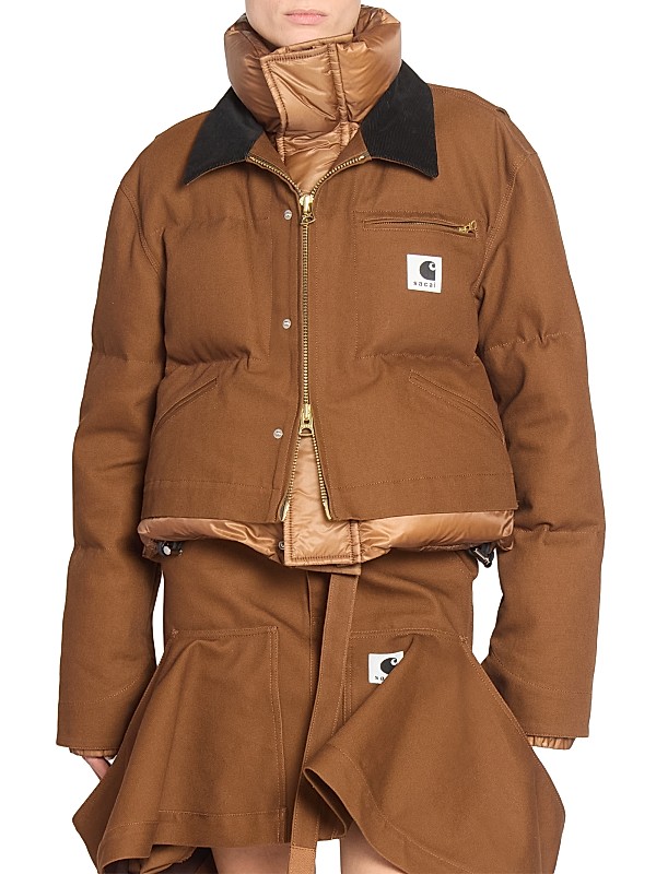 Sacai Sacai x Carhartt WIP Duck Puffer Jacket | Saks Fifth Avenue