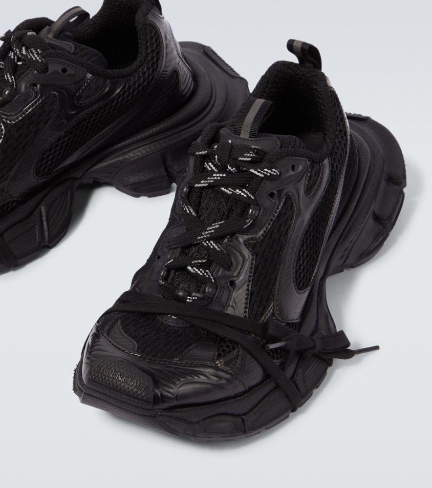 Balenciaga 3XL Men's Sneakers Mesh Leather Black - E-SEVEN STORE